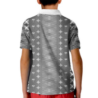Black Samoa Malu Tattoo Inspired Kid Polo Shirt LT05 - Polynesian Pride