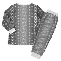 Black Samoa Malu Tattoo Inspired Christmas Pajama Set LT05 - Polynesian Pride