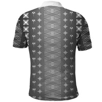 Black Samoa Malu Tattoo Inspired Polo Shirt LT05 - Polynesian Pride