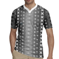 Black Samoa Malu Tattoo Inspired Rugby Jersey LT05 - Polynesian Pride