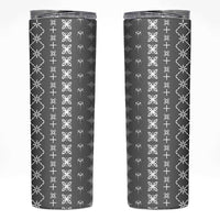 Black Samoa Malu Tattoo Inspired Skinny Tumbler - Polynesian Pride