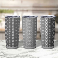 Black Samoa Malu Tattoo Inspired Tumbler Cup - Polynesian Pride