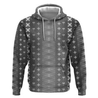Black Samoa Malu Tattoo Inspired Zip Hoodie LT05 Pullover Hoodie Black - Polynesian Pride