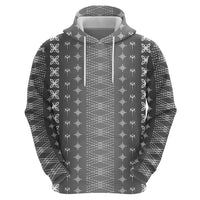Black Samoa Malu Tattoo Inspired Zip Hoodie LT05 - Polynesian Pride