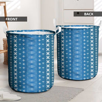 Blue Samoa Malu Tattoo Inspired Laundry Basket LT05 - Polynesian Pride