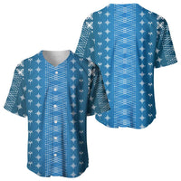 Blue Samoa Malu Tattoo Inspired Baseball Jersey LT05 - Polynesian Pride