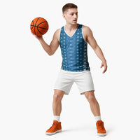 Blue Samoa Malu Tattoo Inspired Basketball Jersey LT05 - Polynesian Pride