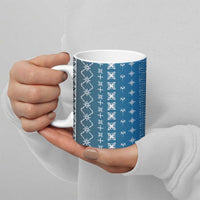 Blue Samoa Malu Tattoo Inspired Ceramic Mug LT05 - Polynesian Pride
