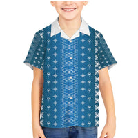 Blue Samoa Malu Tattoo Inspired Family Matching Mermaid Dress and Hawaiian Shirt - Polynesian Pride