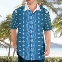 Blue Samoa Malu Tattoo Inspired Hawaiian Shirt LT05 - Polynesian Pride