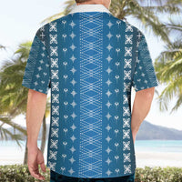 Blue Samoa Malu Tattoo Inspired Hawaiian Shirt LT05 - Polynesian Pride