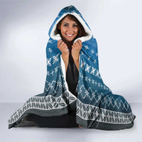 Blue Samoa Malu Tattoo Inspired Hooded Blanket LT05 - Polynesian Pride