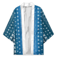 Blue Samoa Malu Tattoo Inspired Kimono LT05 Unisex Blue - Polynesian Pride