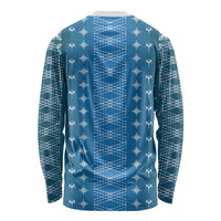 Blue Samoa Malu Tattoo Inspired Long Sleeve Shirt LT05 - Polynesian Pride