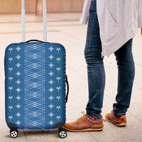 Blue Samoa Malu Tattoo Inspired Luggage Cover - Polynesian Pride