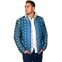 Blue Samoa Malu Tattoo Inspired Padded Jacket LT05 - Polynesian Pride