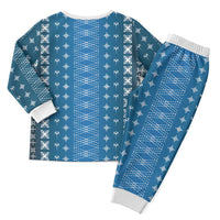 Blue Samoa Malu Tattoo Inspired Christmas Pajama Set LT05 - Polynesian Pride