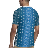 Blue Samoa Malu Tattoo Inspired Rugby Jersey LT05 - Polynesian Pride