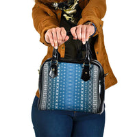 Blue Samoa Malu Tattoo Inspired Shoulder Handbag LT05 One Size Blue - Polynesian Pride