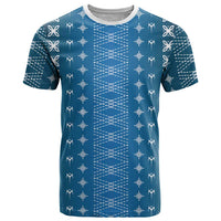 Blue Samoa Malu Tattoo Inspired T Shirt LT05 Blue - Polynesian Pride