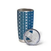 Blue Samoa Malu Tattoo Inspired Tumbler Cup - Polynesian Pride