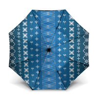 Blue Samoa Malu Tattoo Inspired Umbrella LT05 One Size Folded 11.42 inch Opened Diameter 37.4 inch Blue - Polynesian Pride