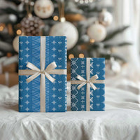 Blue Samoa Malu Tattoo Inspired Wrapping Paper LT05 - Polynesian Pride