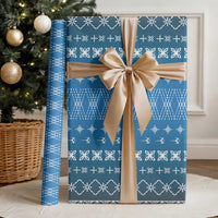 Blue Samoa Malu Tattoo Inspired Wrapping Paper LT05 - Polynesian Pride