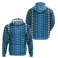 Blue Samoa Malu Tattoo Inspired Zip Hoodie LT05 - Polynesian Pride