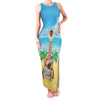 Hawaiian Ukulele Family Matching Tank Maxi Dress and Hawaiian Shirt Sound Of Happiness