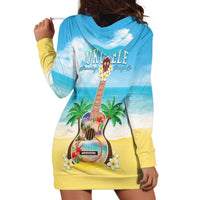 Hawaiian Ukulele Hoodie Dress Sound Of Happiness LT05 - Polynesian Pride