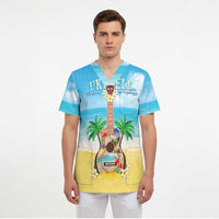 Hawaiian Ukulele Scrub Top Sound Of Happiness - Polynesian Pride