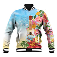 National Ukulele Day Baseball Jacket Tropical Vibe LT05 Unisex Colorful - Polynesian Pride