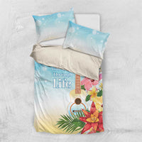 National Ukulele Day Bedding Set Tropical Vibe