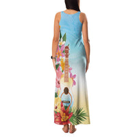 National Ukulele Day Family Matching Tank Maxi Dress and Hawaiian Shirt Tropical Vibe