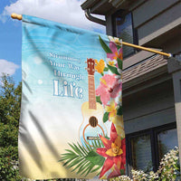 National Ukulele Day Garden Flag Tropical Vibe LT05 - Polynesian Pride
