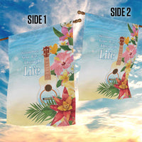 National Ukulele Day Garden Flag Tropical Vibe LT05 - Polynesian Pride