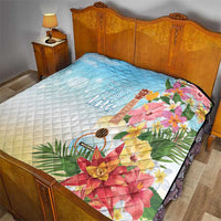 National Ukulele Day Quilt Tropical Vibe