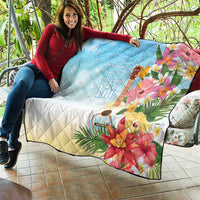 National Ukulele Day Quilt Tropical Vibe