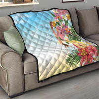 National Ukulele Day Quilt Tropical Vibe