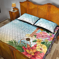 National Ukulele Day Quilt Bed Set Tropical Vibe LT05 - Polynesian Pride