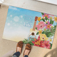 National Ukulele Day Rubber Doormat Tropical Vibe LT05 - Polynesian Pride