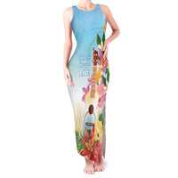 National Ukulele Day Tank Maxi Dress Tropical Vibe LT05 Women Colorful - Polynesian Pride
