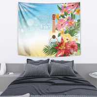 National Ukulele Day Tapestry Tropical Vibe