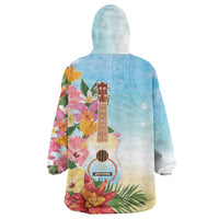 National Ukulele Day Wearable Blanket Hoodie Tropical Vibe LT05 - Polynesian Pride