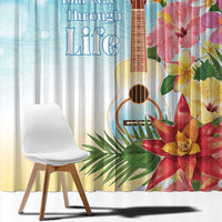 National Ukulele Day Window Curtain Tropical Vibe LT05 - Polynesian Pride