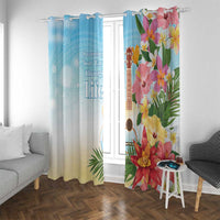 National Ukulele Day Window Curtain Tropical Vibe LT05 With Grommets Colorful - Polynesian Pride
