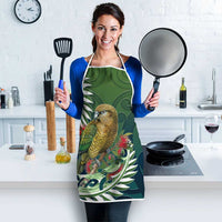 New Zealand Kea Bird Apron With Maori Koru Fern LT05 - Polynesian Pride