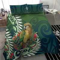 New Zealand Kea Bird Bedding Set With Maori Koru Fern LT05 - Polynesian Pride