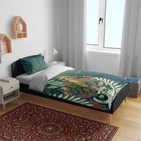 New Zealand Kea Bird Bedding Set With Maori Koru Fern LT05 - Polynesian Pride